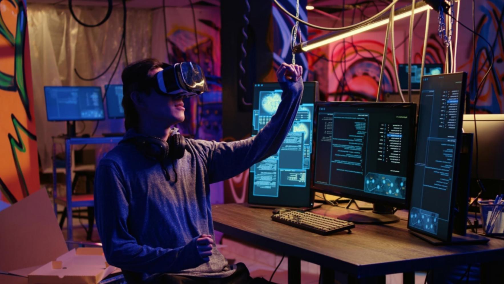 Desktop business software interface showing BI dashboard with data analytics